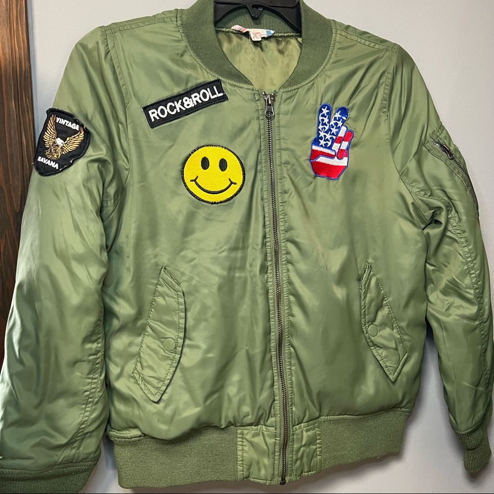 Vintage Havana Bomber Jacket